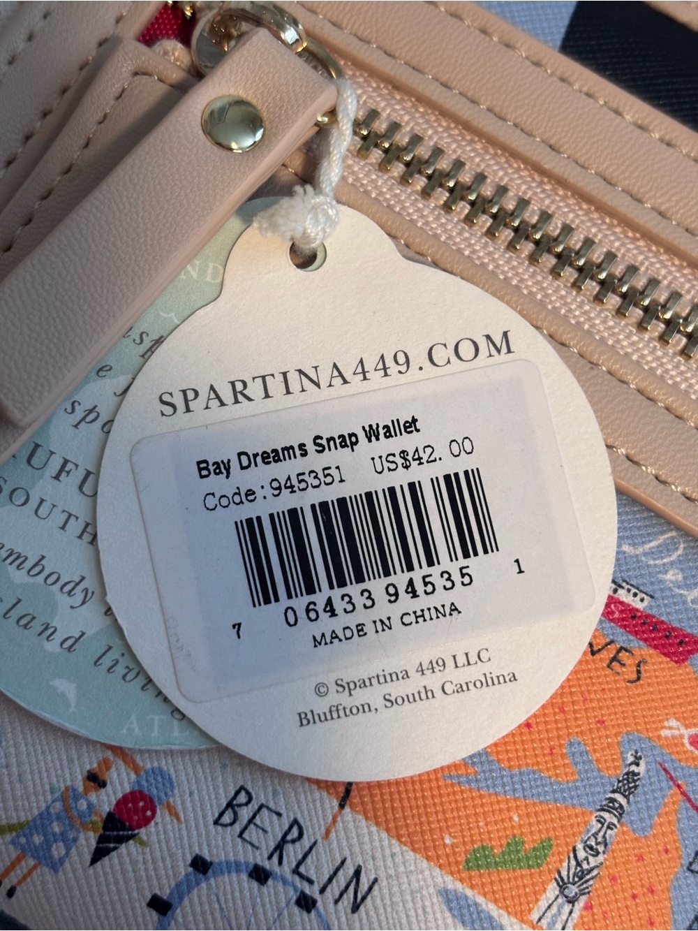 Spartina 449 Bay Dreams Snap Wallet - Picture 4 of 5